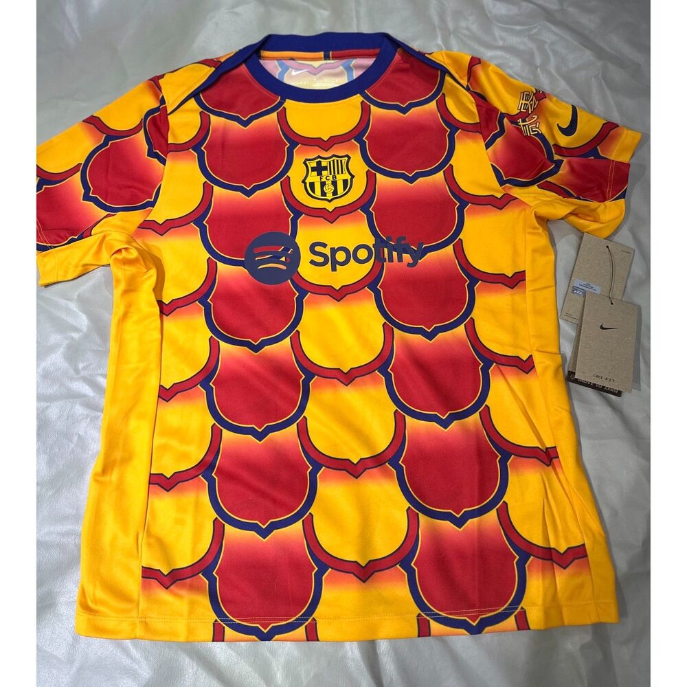 NIKE FC women Large Barcelona 2023 CNY chinese new year Jersey futbol soccer